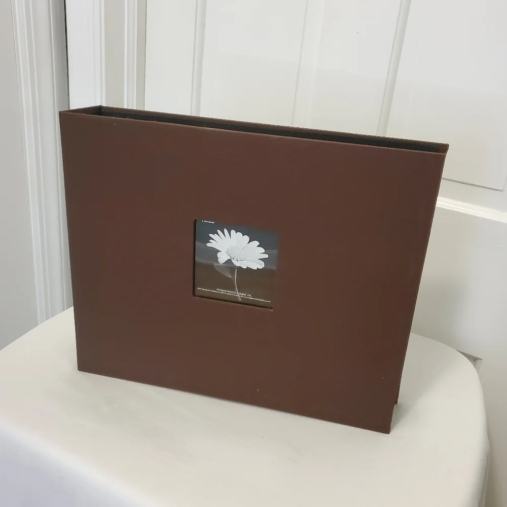 EUC Pioneer 3 Ring Hardcover Binder, Brown 15 x 12.5 x 2.75